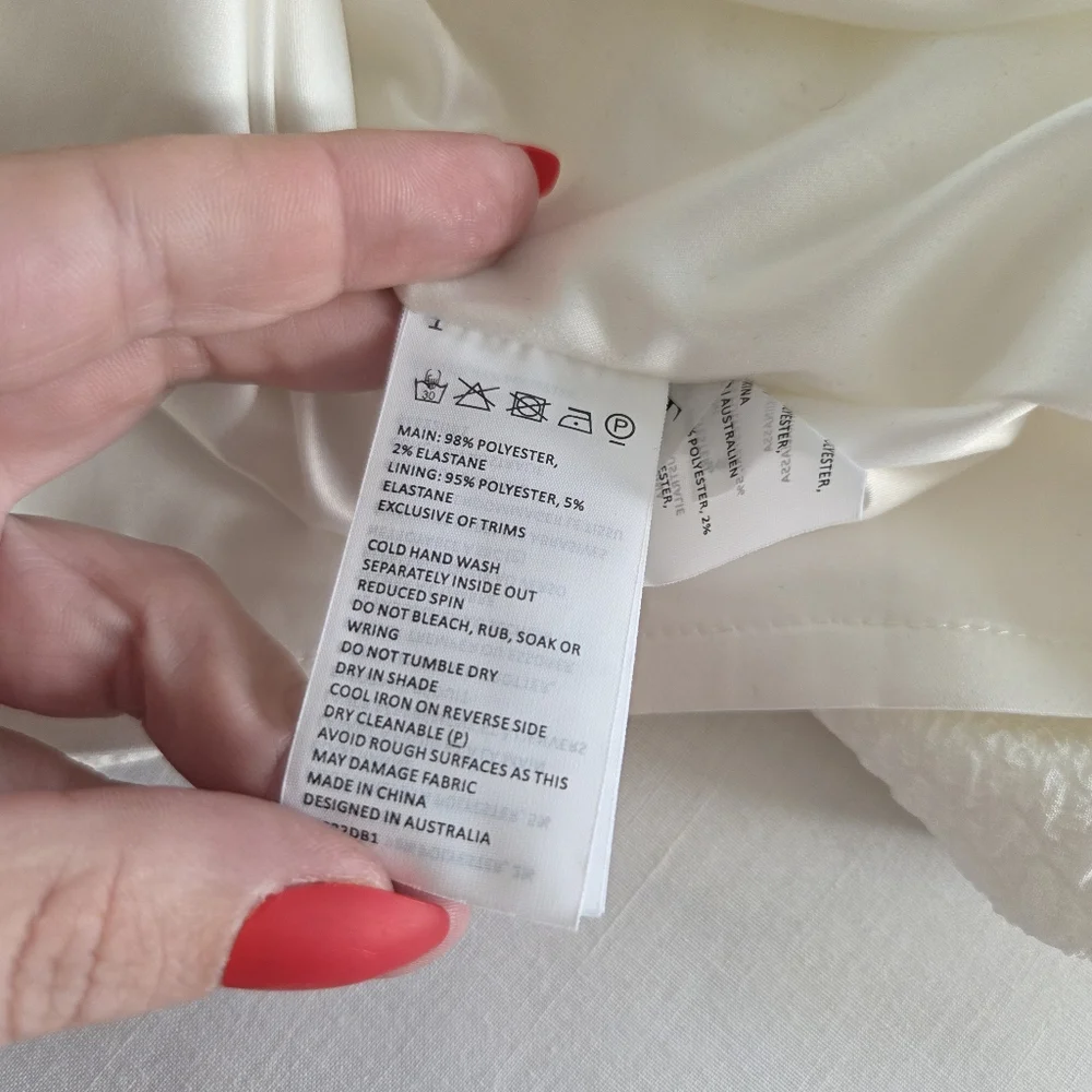 Bardot White Midi Dress with Puff Sleeves - Picture 8 of 11